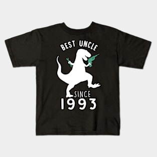 Best Uncle 1993 T-Shirt UncleSaurus Since 1993 Dad Gift Kids T-Shirt